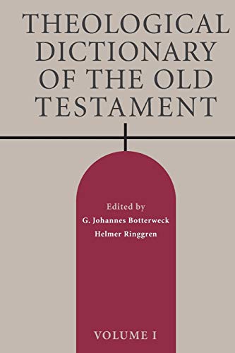 9780802867469: Theological Dictionary of the Old Testament; Vol I: Volume 1