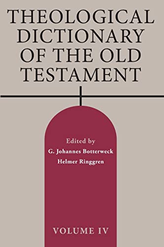 9780802882974: Theological Dictonary of the Old Testament, Vol lV