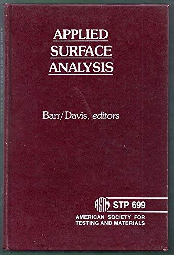 Imagen de archivo de Applied Surface Analysis a la venta por Wonder Book