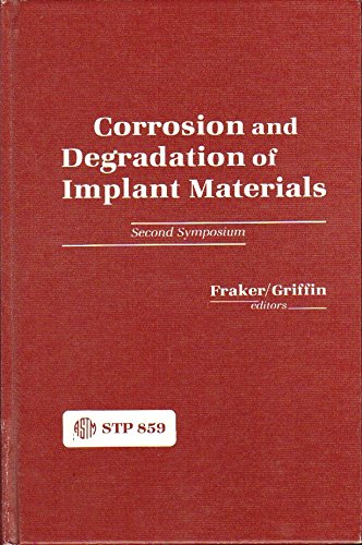Imagen de archivo de Corrosion and Degradation of Implant Materials: 2nd Symposium (Astm Special Technical Publication) a la venta por HPB-Red