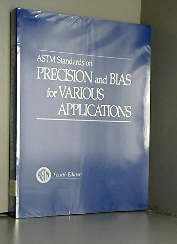 Imagen de archivo de Astm Standards on Precision and Bias a la venta por HPB-Red