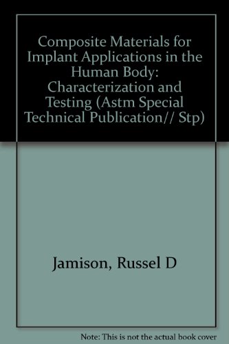 9780803118522: Composite Materials for Implant Applications in the Human Body: Characterization and Testing/Pcn No. : 04-011780-54