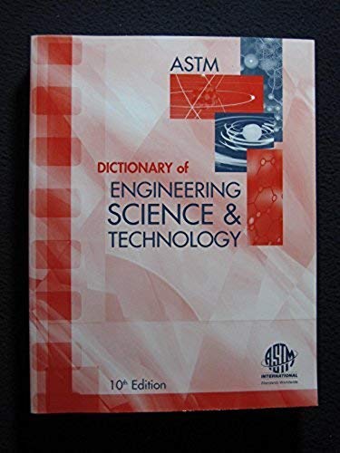 9780803142466: Astm Dictionary of Engineering Science & Technology