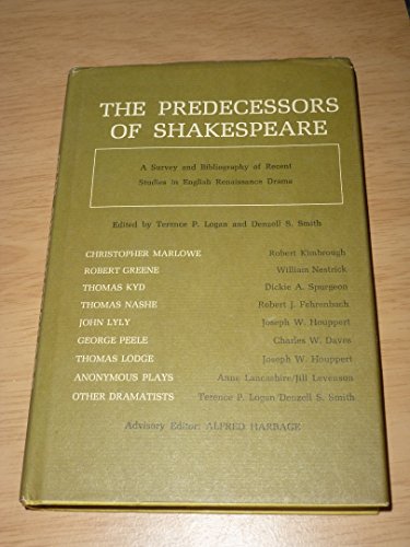 9780803207752: Predecessors of Shakespeare
