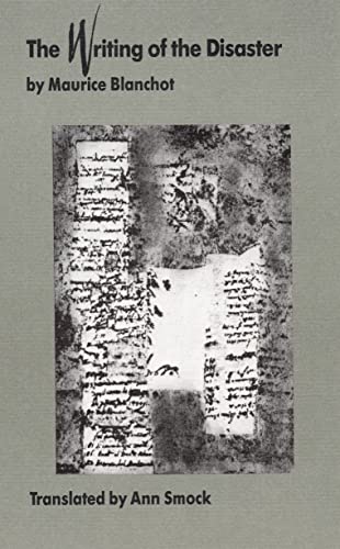 9780803211865: The Writing of the Disaster/L'Ecriture Du Desastre