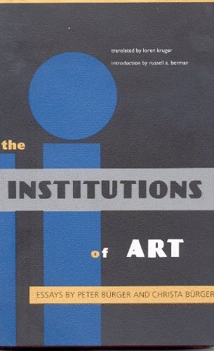 Beispielbild fr The Institutions of Art zum Verkauf von Better World Books