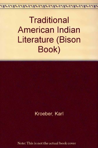 Beispielbild fr Traditional Literatures of the American Indian zum Verkauf von Books From California
