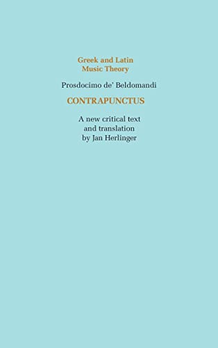 9780803236691: Contrapunctus Counterpoint: 1 (Greek & Latin Music Theory)