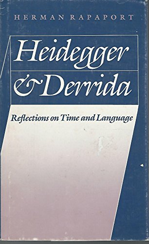 9780803238879: Heidegger and Derrida: Reflections on Time and Language