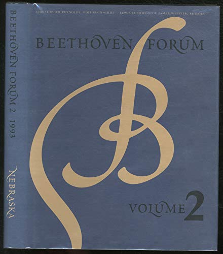 Stock image for Beethoven Forum, Volume 2 for sale by Ann Becker