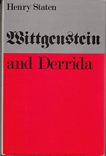 Imagen de archivo de Wittgenstein and Derrida a la venta por Better World Books