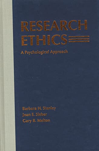 Imagen de archivo de Research Ethics: A Psychological Approach a la venta por Midtown Scholar Bookstore