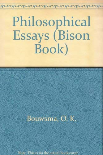 9780803250192: Philosophical Essays (Bison Book S.)