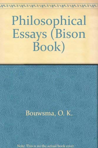 Stock image for Philosophical Essays (Bison Book) for sale by Discover Books