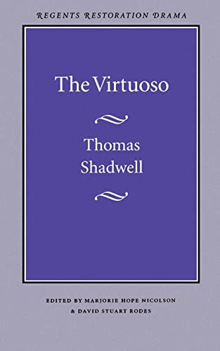 Stock image for The Virtuoso (Regents Restoration Drama Series) for sale by HPB-Ruby