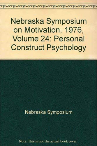 9780803256255: Personal Construct Psychology (Nebraska Symposium on Motivation)