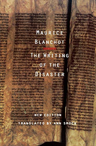 9780803261204: The Writing of the Disaster