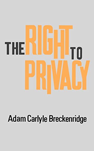 Stock image for The Right to Privacy for sale by Books Unplugged