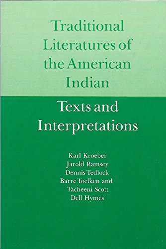 Stock image for Traditional Literatures of the American Indian: Texts and Interpretations for sale by Wonder Book