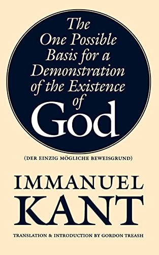 9780803277779: The One Possible Basis for a Demonstration of the Existence of God (Bison Book S)