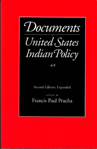 Stock image for Documents of United States Indian Policy for sale by Better World Books