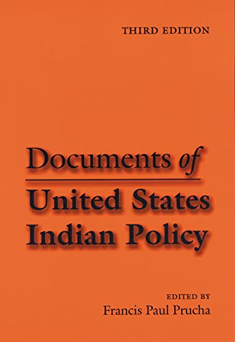 Beispielbild fr Documents of United States Indian Policy zum Verkauf von SecondSale