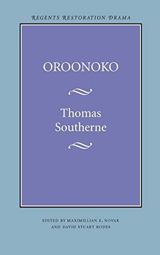 Stock image for Oroonoko (Regents Restoration Drama Series) for sale by GF Books, Inc.