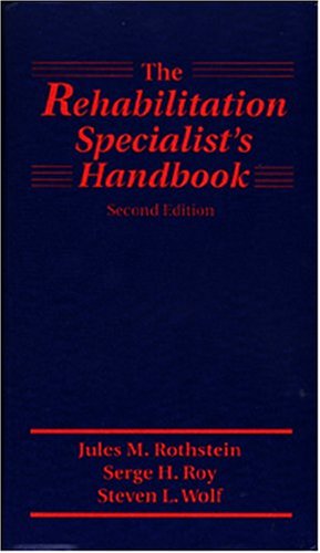 Beispielbild fr The Rehabilitation Specialist's Handbook zum Verkauf von BookHolders