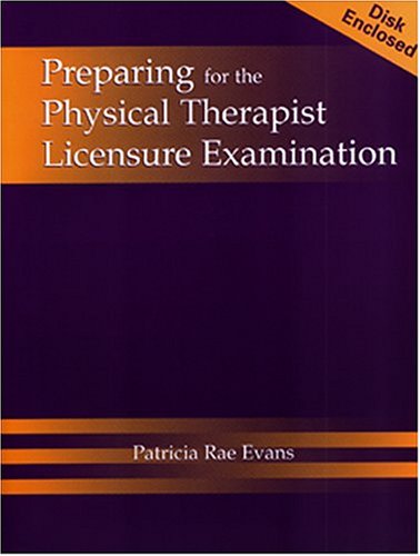 Beispielbild fr Preparing for the Physical Therapist Licensure Examination (Book with Diskette) zum Verkauf von Better World Books