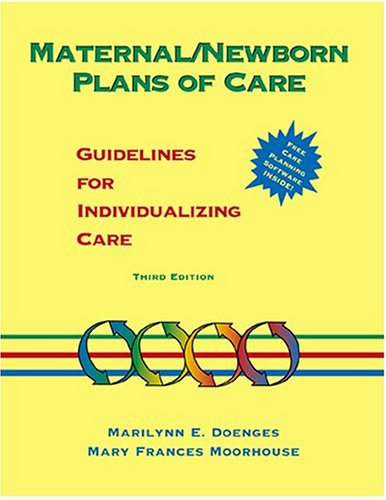 Imagen de archivo de Maternal/Newborn Plans of Care: Guidelines for Individualizing Care (Doenges, Maternal/Newborn Plans of Care) a la venta por BooksRun
