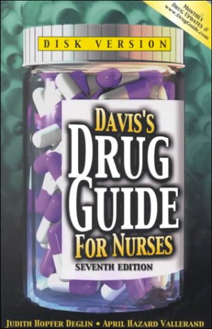 Davis's Drug Guide for Nurses (Book with Diskette for Windows) (9780803605824) by Judith Hopfer; Vallerand April Hazard Deglin