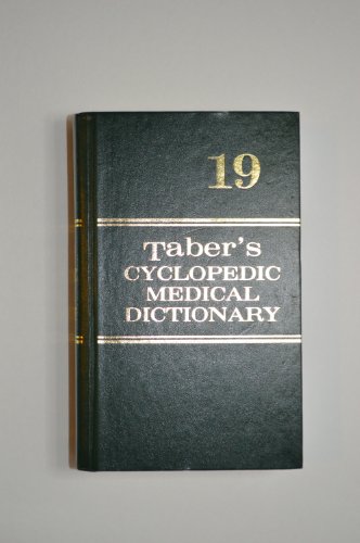 Tabers Cyclopedic Medical Dictionary 19TH Edition Inde