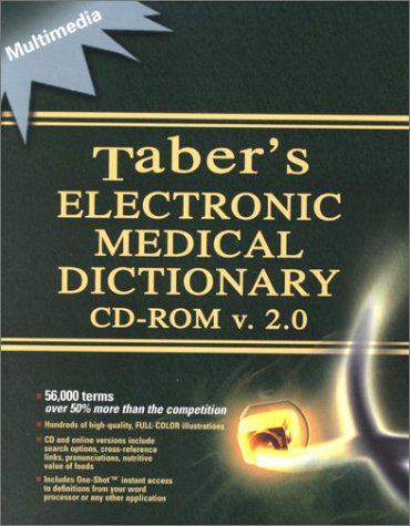 Imagen de archivo de Taber's Cyclopedic Medical Dictionary Cd-Ro M 2.0 a la venta por Books Puddle