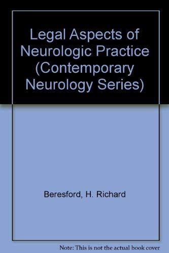 Stock image for Legal Aspects of Neurologic Practice for sale by Better World Books