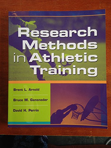 Stock image for Research Methods in Athletic Training for sale by Better World Books Ltd