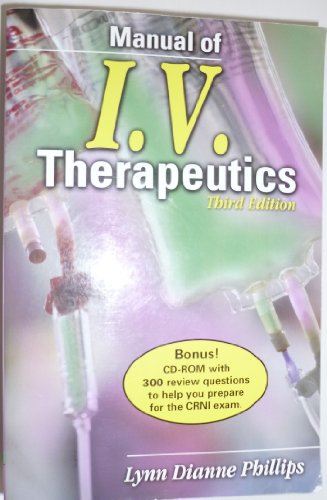 Manual of I.V. Therapeutics (9780803608085) by Lynn Dianne Phillips