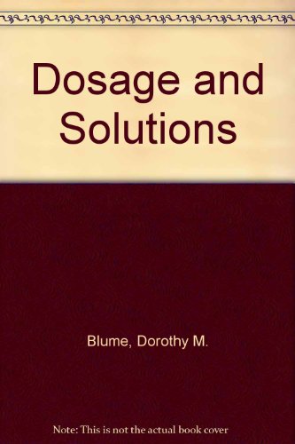 Stock image for Dosage and Solutions for sale by Better World Books