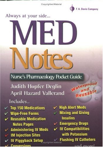 9780803611092: MedNotes: Nurse's Pharmacology Pocket Guide