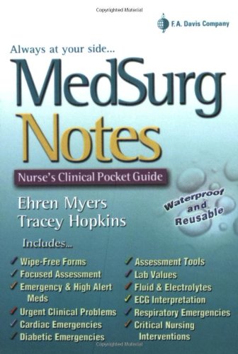 Stock image for MedSurg Notes: Nurses Clinical Pocket Guide for sale by Cronus Books