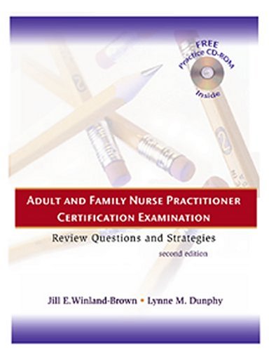 Imagen de archivo de Adult and Family Nurse Practitioner Certification Examination : Review Questions and Strategies a la venta por Better World Books