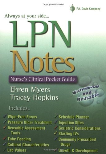 9780803611320: LPN Notes: Nurse's Clinical Pocket Guide