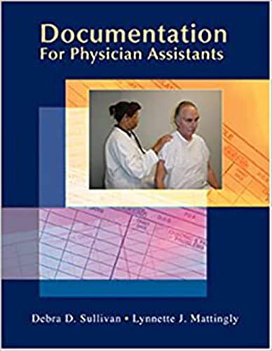 Stock image for Documentation for Physician Assistants (Sullivan, Documentation for Physician Assistants) for sale by Front Cover Books