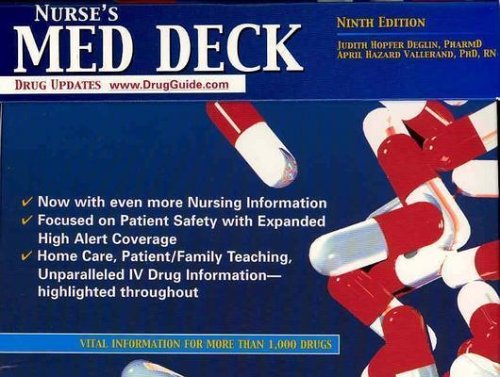 Stock image for Nurse's Med Deck: Vital Information for More Than 1,000 Drugs for sale by Wonder Book