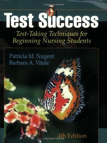 Beispielbild fr Test Success : Test Taking Techniques for Beginning Nursing Students zum Verkauf von Better World Books