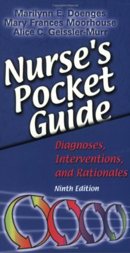 Imagen de archivo de Nurse's Pocket Guide : Diagnoses, Interventions and Rationales a la venta por Better World Books