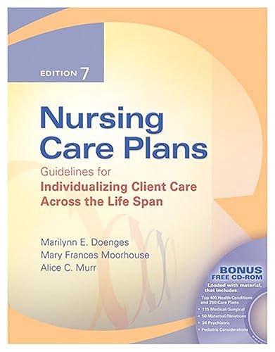 Beispielbild fr Nursing Care Plans: Guidelines for Individualizing Client Care Across the Life Span zum Verkauf von Wonder Book