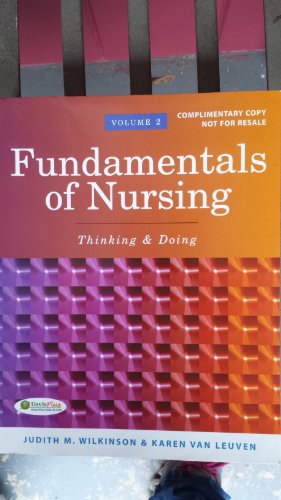 Stock image for Fundamentals of Nursing, Volume 2, Thinking & Doing for sale by HPB-Red