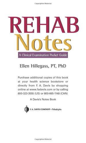 Stock image for Rehab Notes: A Clinical Examination Pocket Guide for sale by BooksRun