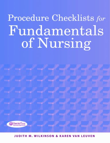 Imagen de archivo de Procedure Checklists for Fundamentals of Nursing a la venta por Half Price Books Inc.