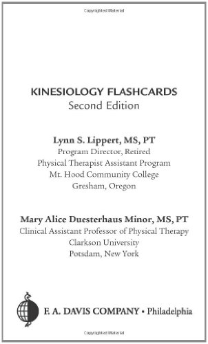 9780803615885: Kinesiology Flashcards